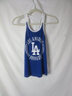 L.A. Dodgers Team Baseball Tank Top Girls Child Blue White Size Medium 7/8 NWT